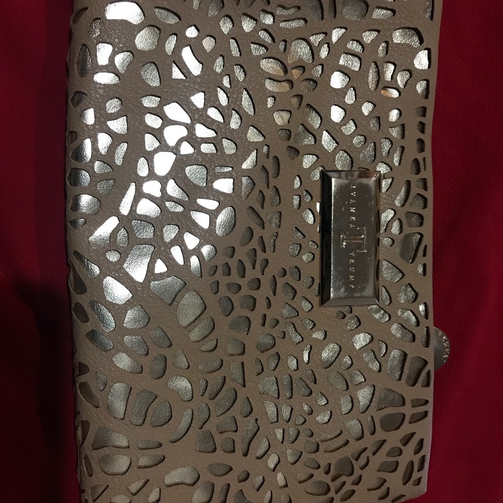 Ivanka Trump gold card holder clutch